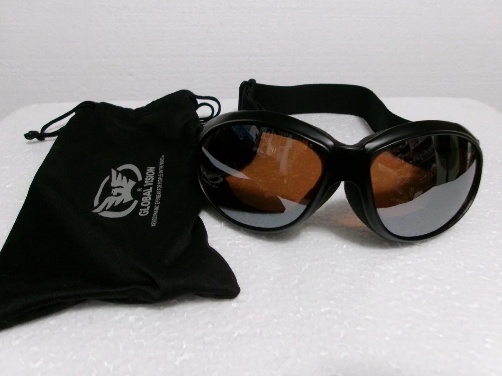 GLOBAL VISION MOTORCYCLE GOGGLES AERODYNAMIC EYE WEAR Fits Over Most Eyeglasses 2