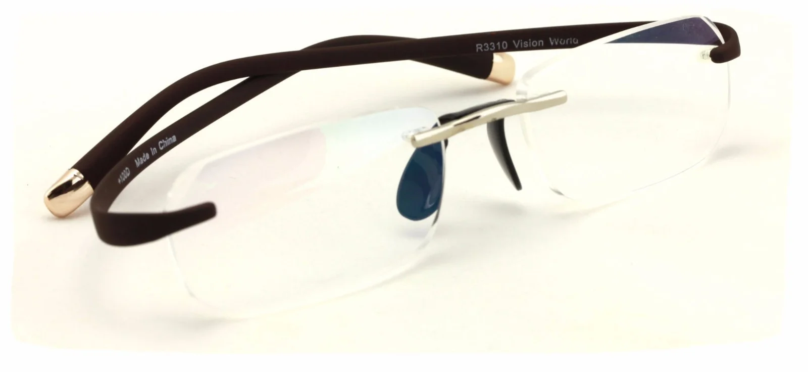 Rimless Lightweight Rectangle Memory Flex Frame Clear Lens eye glasses Optical 2
